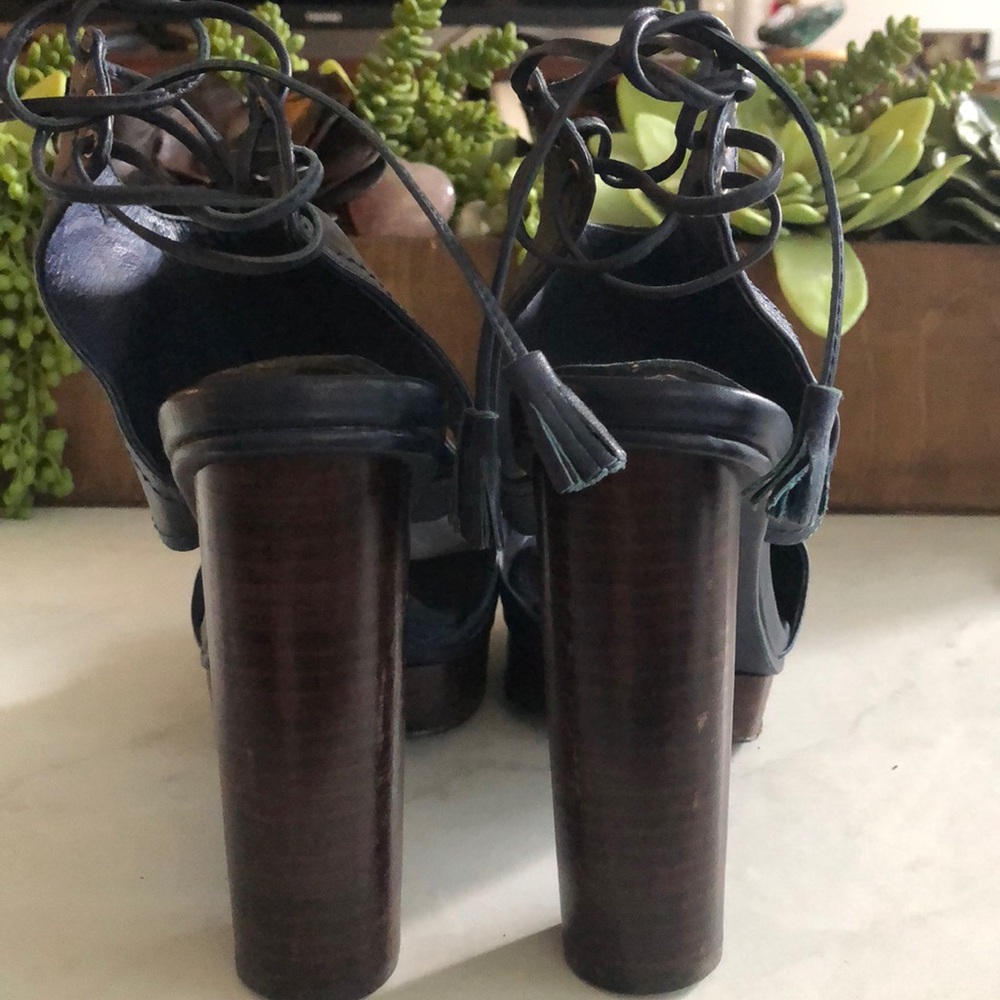 PLV Navy Open-toe Platforms - Picture 4 of 4